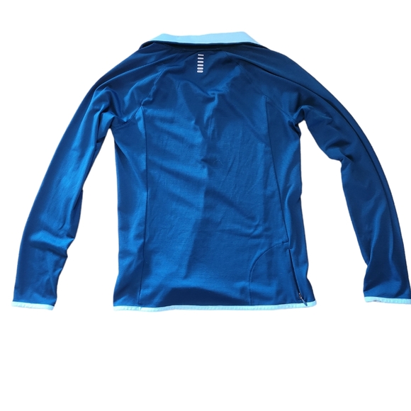 Women's Under Armour Heat Gear Teal Quarter Zip Shirt Size Medium - Picture 2 of 5
